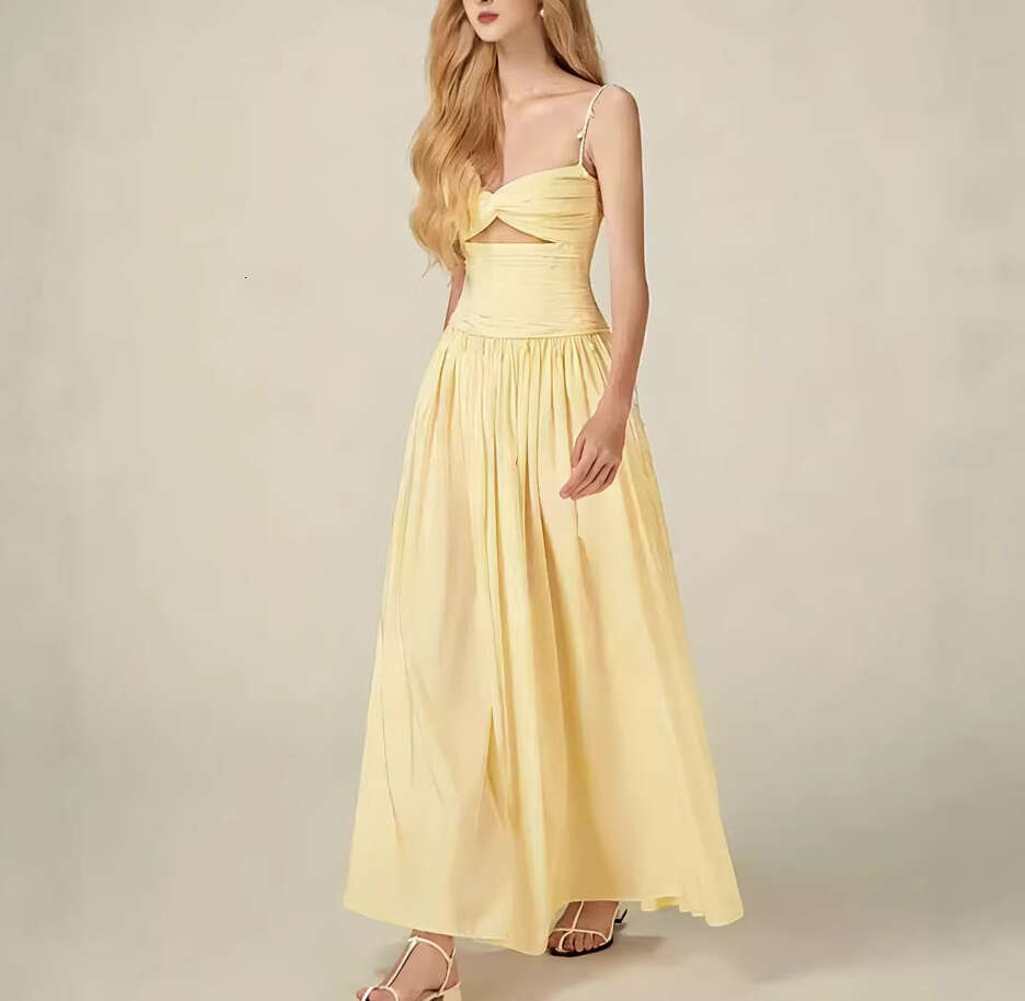 2026 niche designer new fashion brand sexy strapless a3 chest wrapped flowing long skirt suitable for vacation style