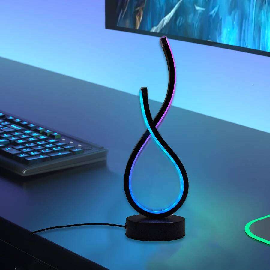 Modern LED Desk Lamp with USB Power, Adjustable Lighting, and Button Control Z260227