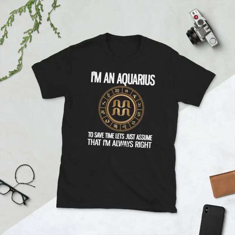 Aquarius Zodiac Sign Birthday s Horoscope T Shirt C260228