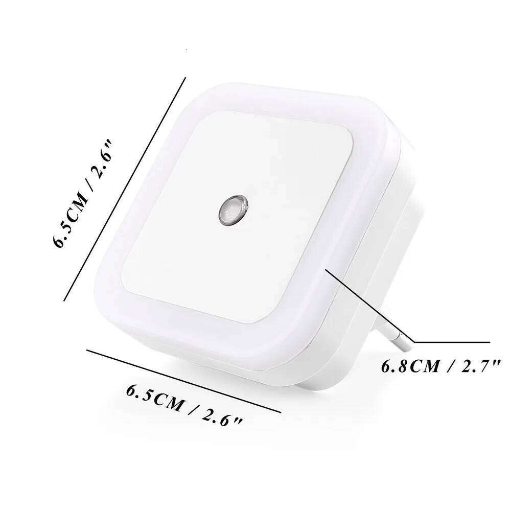 Auto Motion Sensor Night LED Light Automatic Lamp Indoor Hallway Bedroom Living Room Stair Lampu Tidur pink Blue White Lighting Z260227