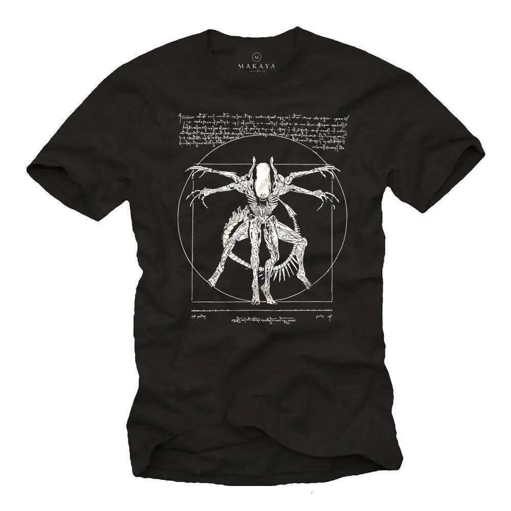Alien Men's - Gamer T-Shirt Da Vinci Print Women Tops Fashion Tshirt C260228 - view 3