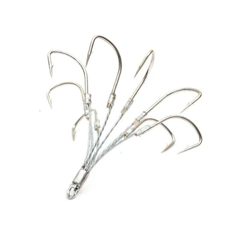 5/6/8 Claw High Carbon Steel Treble Hooks Super Sharp Carp Tackle Grappling Hook Fishing Accessories Z260228
