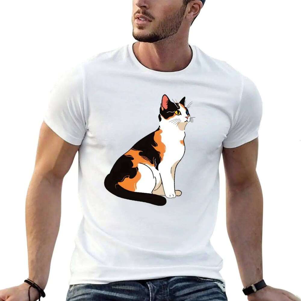 men Lovers, Heterochromatic luxury 100% Mom brand with Eyes, cotton Cat T-Shirt t shirt Calico C260228