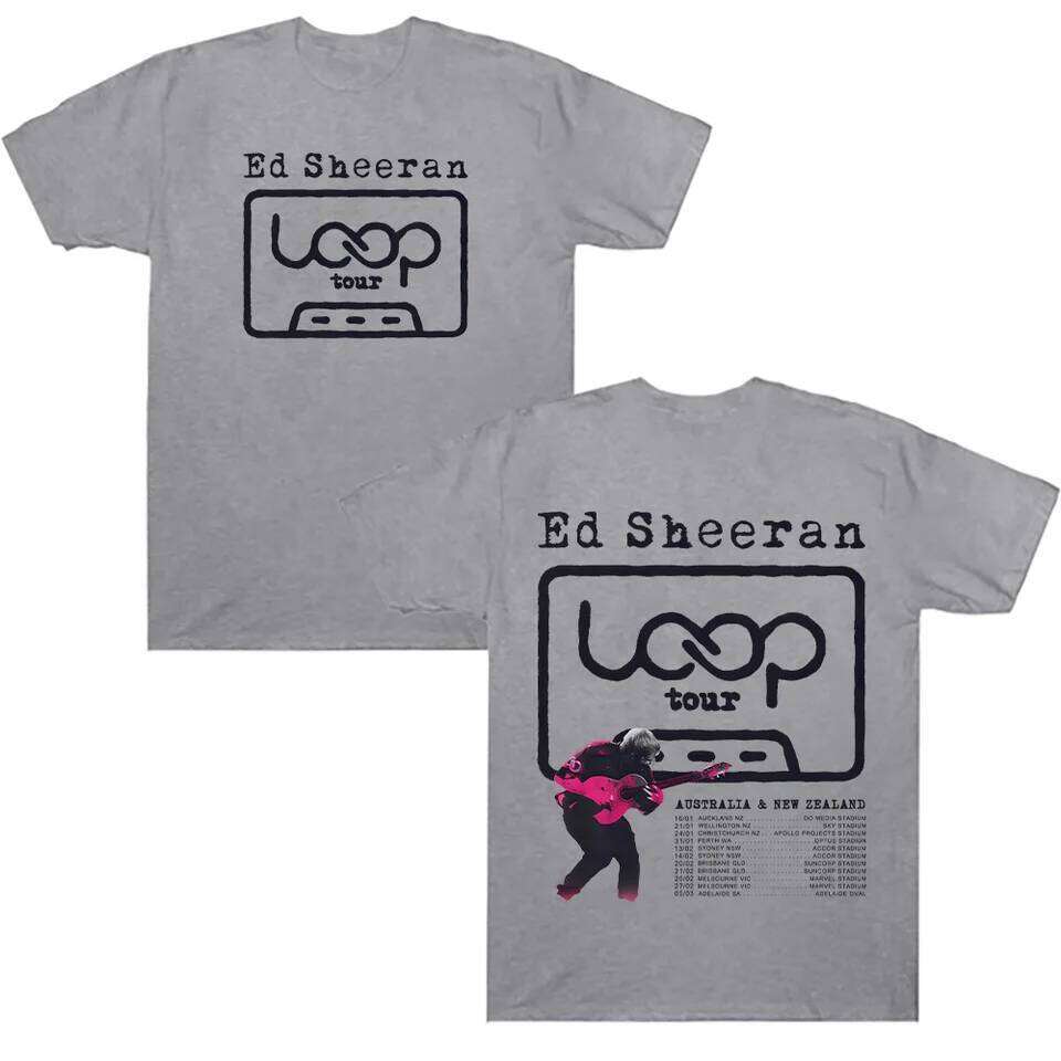 Ed Sheeran LOOP Tour T Shirts Cotton Men Women Summer T-shirts NEW Fashion Loose Unisex Streetwear Hip Hop Graphic Clothing Y2K C260228 - view 5