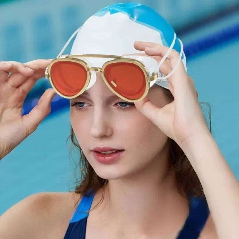 Men Women Full-View Anti-Fog Swim Professional HD Swimming Goggles Unisex Leak Proof Adjustable Silicone Surfing Eyewear 26Y0228
