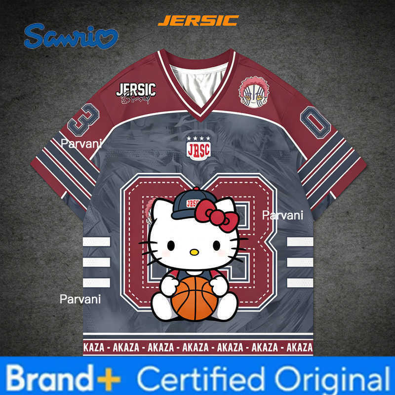 Sanrio 2026 Girls Kuromi Hellokitty Anime Kids/Adults T Shirt Summer Casual Tee Comfortable Fit Gift Y2k Clothes Football Top H260228