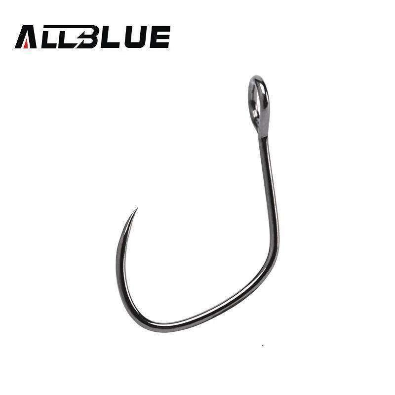 BLUX 10pcs Barbless 10# 8# Vertical Eye Forged Anti-rustcoating Trout Fishing Hook Z260228