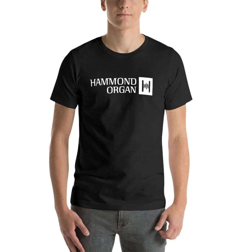 Hammond Organ Logo T-Shirt sports fan t-shirts sublime shirt man clothes tops mens vintage t shirts C260228 - view 5
