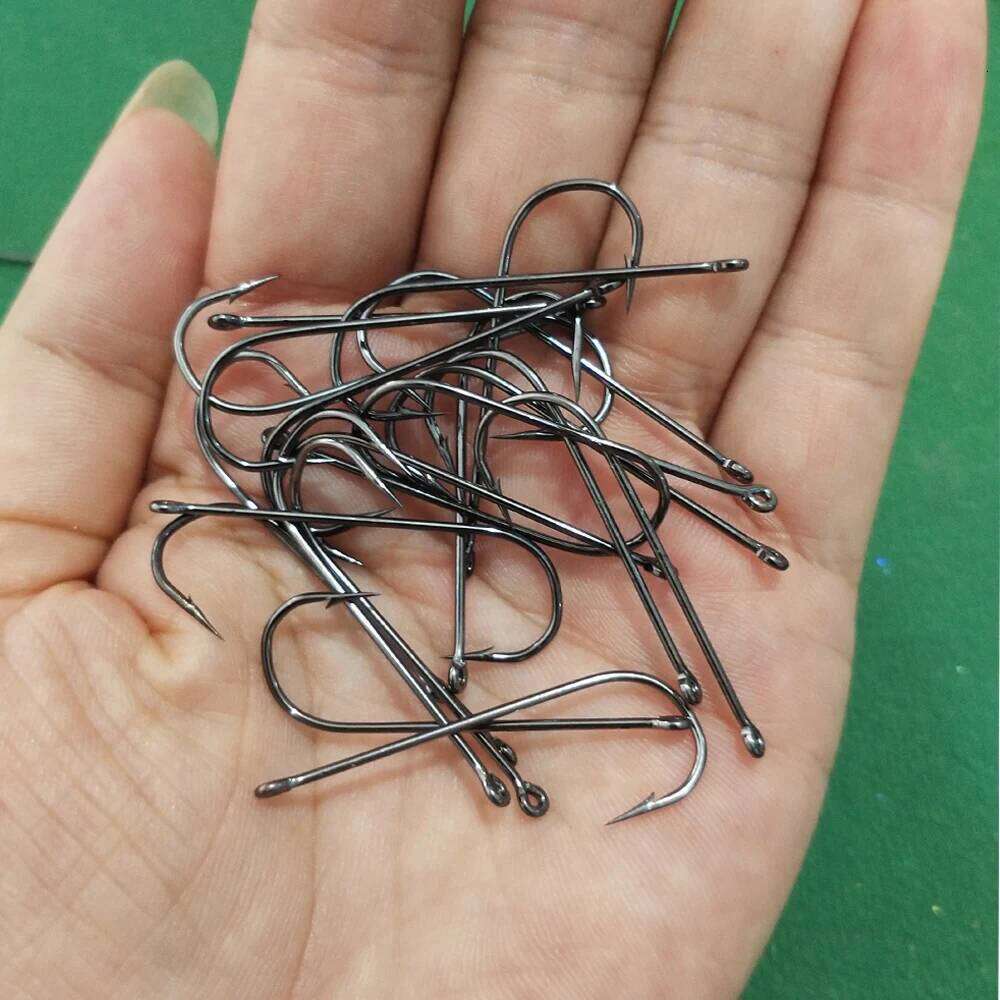 Vtwins 50/100PCS Aberdeen Long Shank Fish Fresh Water Fishing Hooks Streamer Fly Hook Size 10 4 2 2/0 3/0 Z260228
