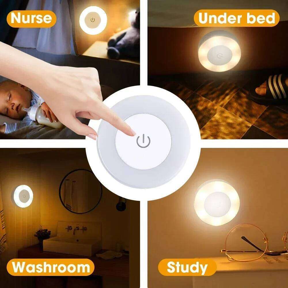 Led Portable USB Rechargeable Night Light for Living Room and Bedroom Lighting. Lamps Lamp Home Decorations Decor Lights Z260227