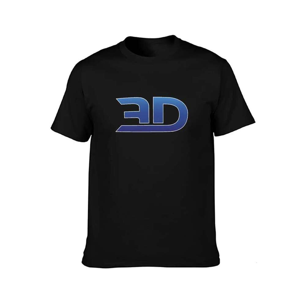 3D Minimal Blue Logo T-Shirt for graphic tees man shirt luxury cotton t shirts high quality T-shirt C260228 - view 3