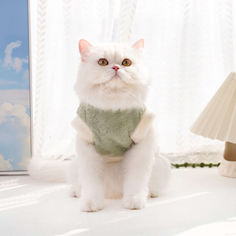 Famous brand Pet Cat Clothing Autumn Winter Flannel Embroidered Thickened Warm Clothes for Dogs and Cats Manufacturer Wholesale Dog Supplies pupakaIK