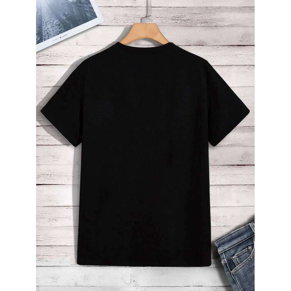 A Funny Smile Face That Is About To Melt Printed Tshirt Men Fashion Oversize T-Shirt Summer Cotton Clothes Loose Casual Tees C260228 - view 3