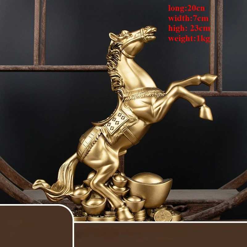 Horse Figurine Feng Shui Wealth Ornament for Office Desk Success & ProsperityT260228