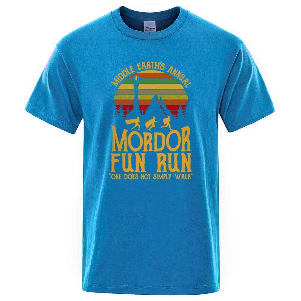 Middle Earth'S Annual Mordor Fun Run Print T Shirt Men Women Tshirts Summer Tops Cotton Loose Street Hip Hop T-Shirts C260228 - view 5