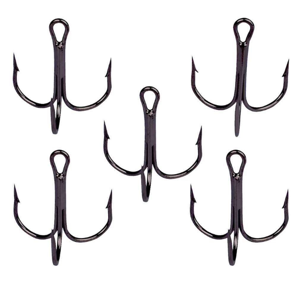 FISHINAPOT 10pcs/Set Super Sharp Treble hooks 2#/4#/ 6#/8# /10# High Carbon Steel Overturned Hooks Fishing Tackle Z260228