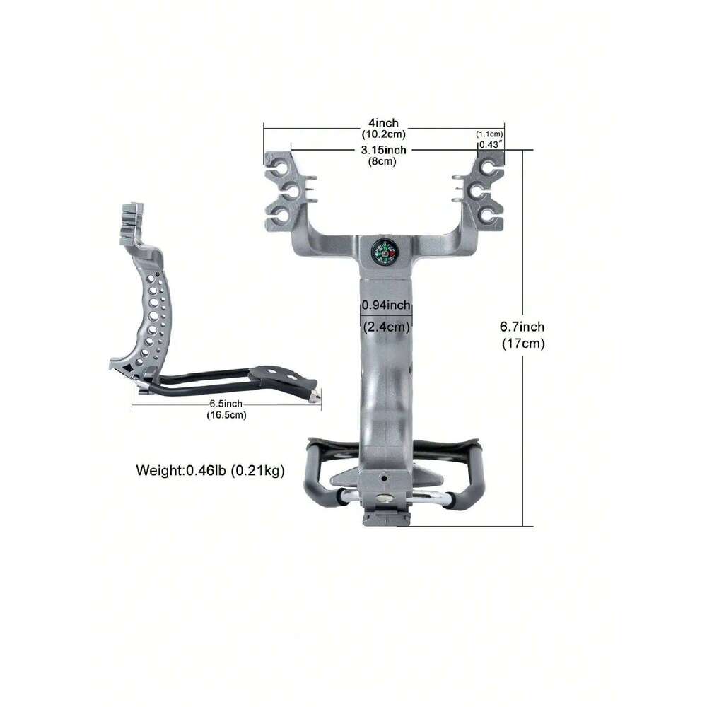 1set High-Power New Type With Wrist Guard For Outdoor Hunting, Including Foldable Slingshot And Rubber Band Catapult 26L0228