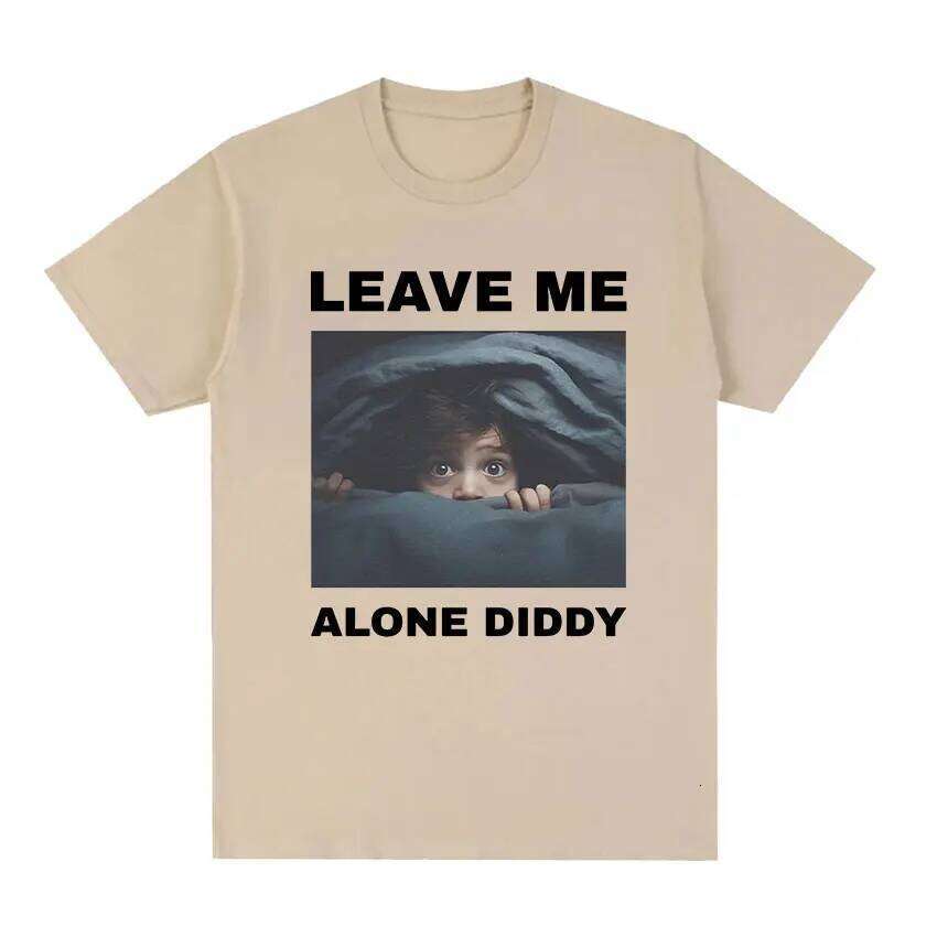 Leave Me Alone Diddy Funny Graphic T Shirt Men's Retro Fashion Short Sleeve T-shirts Tops Unisex Casual T-shirt C260228 - view 7