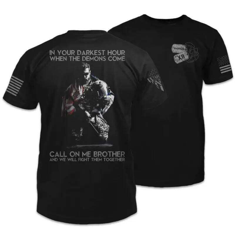 Summer Men's Casual Fitness Outdoor Running Short Sleeve T-Shirt Fashion O Neck Warrior Gym Oversized Mens Clothing C260228 - view 7
