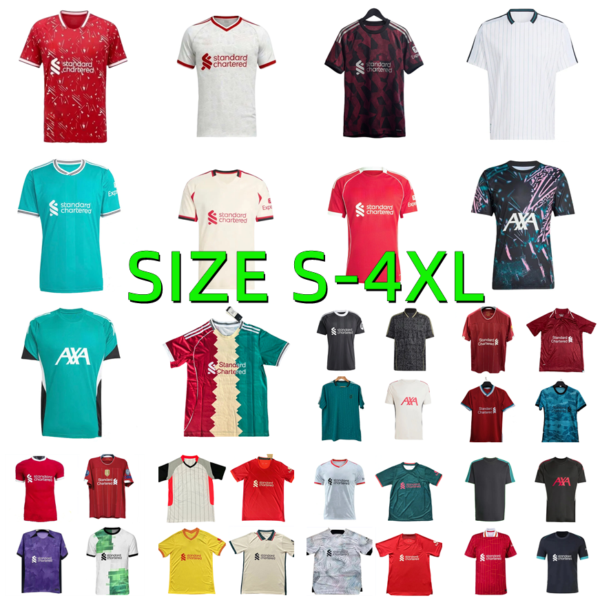 18 19 20 21 22 23 24 25 26 27 SALAH WIRTZ liverpool Soccer Jerseys 2025 2026 2027 ISAK MAC ALLISTER GAKPO SZOBOSZLAI EKITIKE FRIMPONG DIOGO J DARWIN kerkez football shirt