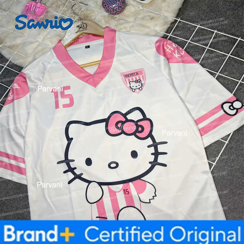 Sanrio Man Tshirt Hello KItty 3D Print Men Football Jersey Sport Tee Women Training Kid TShirt Streetwear Womens T-shirt H260228