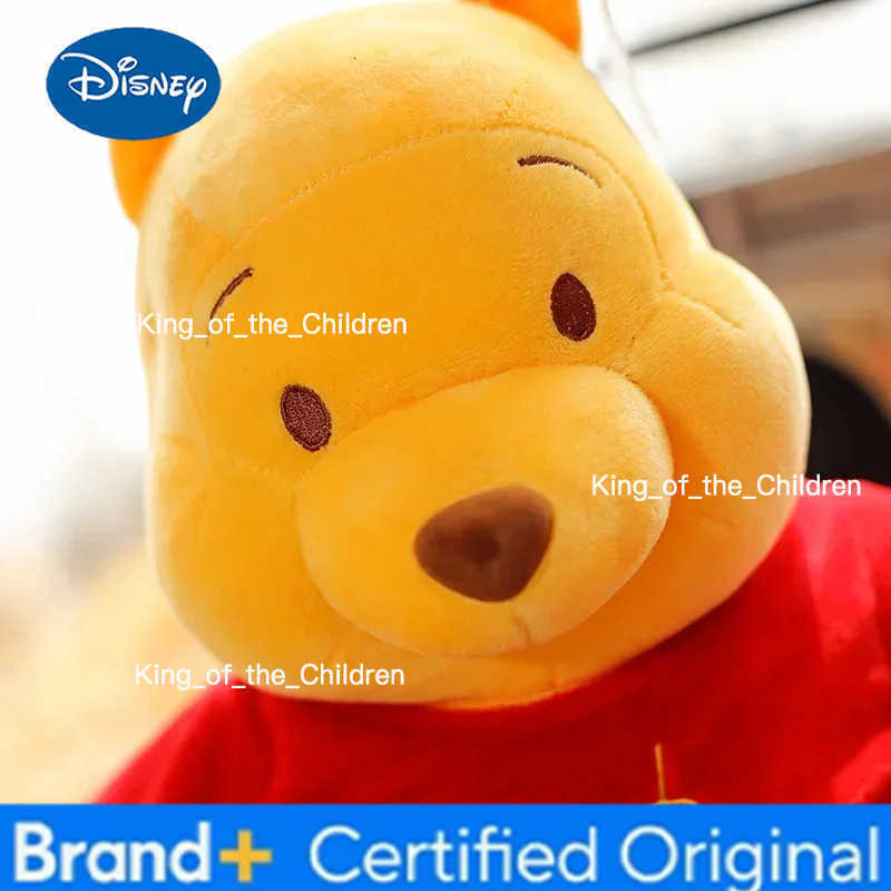 Disney Winnie The Pooh Plush Doll Toy Cartoon Prone Posture Winnie Pooh Bear Soft Stuffed Toy Pillow Kids Xmas Birthday Gifts H260228