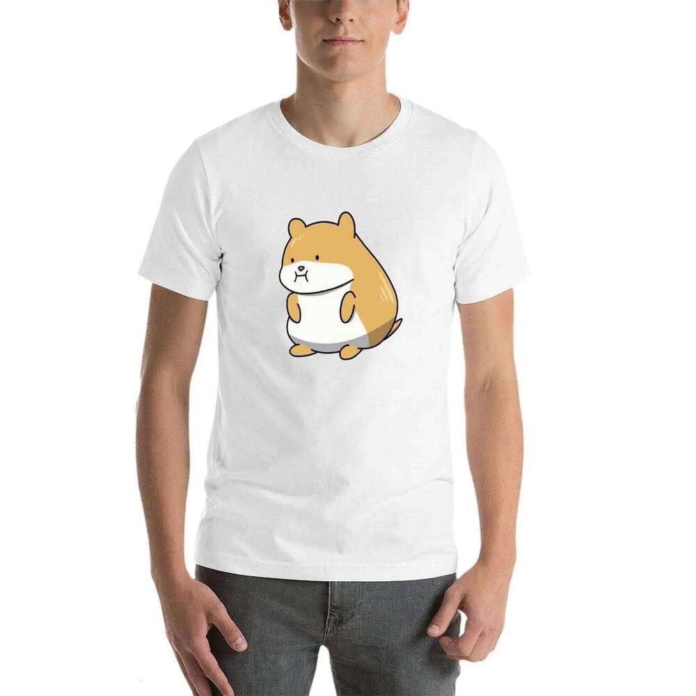 Cute T-Shirt Illustration Hamster t - for graphic Plane Paper funny man Story cotton shirts Love C260228 - view 4