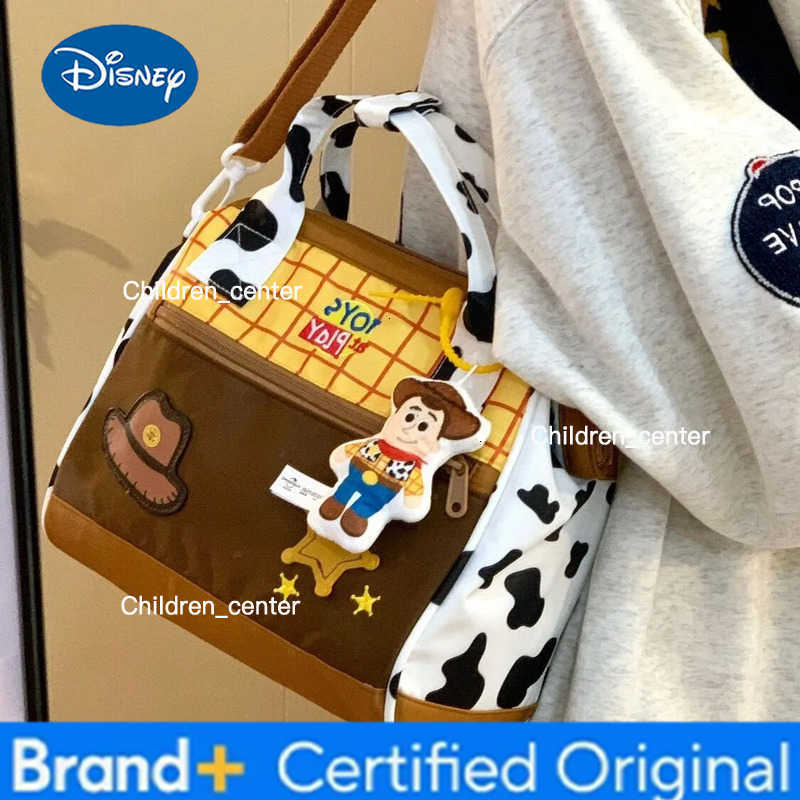 Disney New Toy Story Large Capacity Handbag Buzz LightyearHoodie Cute Cartoon Shoulder Bag Crossbody Tote Bag H260228