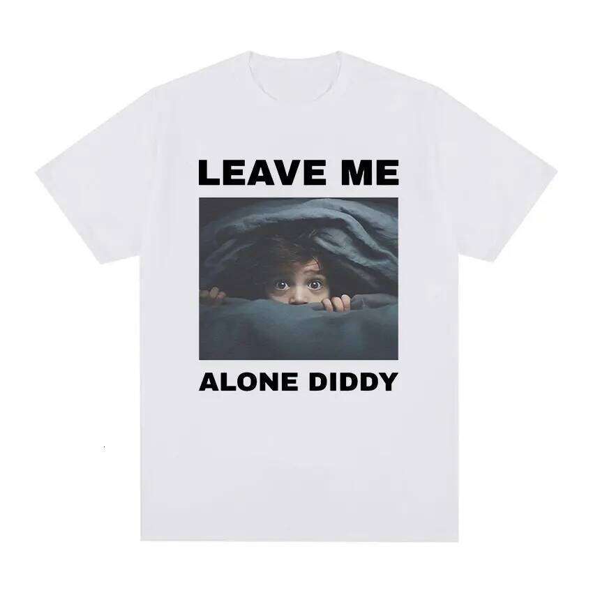 Leave Me Alone Diddy Funny Graphic T Shirt Men's Retro Fashion Short Sleeve T-shirts Tops Unisex Casual T-shirt C260228 - view 3