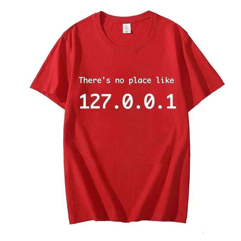 Black Modal Men's Casual Graphic Tee - 127.0.0.1 IP Address Funny Nerd T-Shirt - view 3
