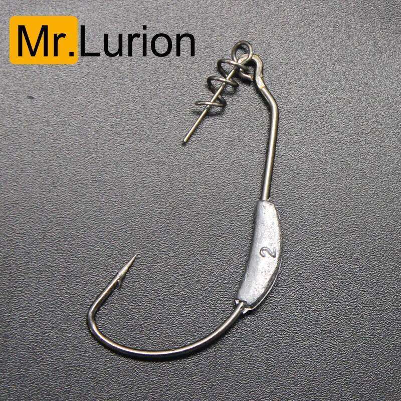 MrLurion 2g 2.5g 3g 5g 7g 9g Jigging head fishing with spin lock worm lure bait crank bass perch pike hook Z260228