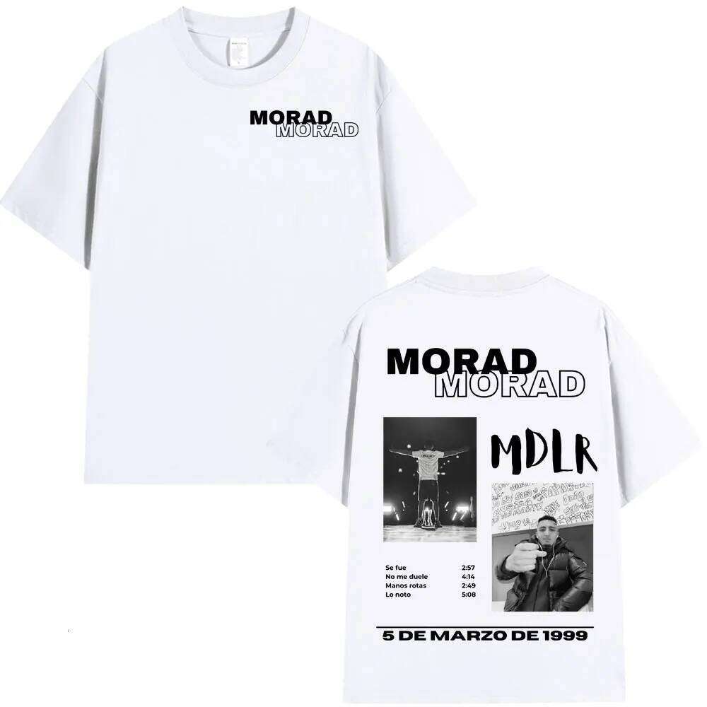 Rapper Morad MDLR Tour Album T Men's Women High Quality Cotton Tee Shirt Fashion Hip Hop Short Sleeve T-shirts Streetwear C260228 - view 5