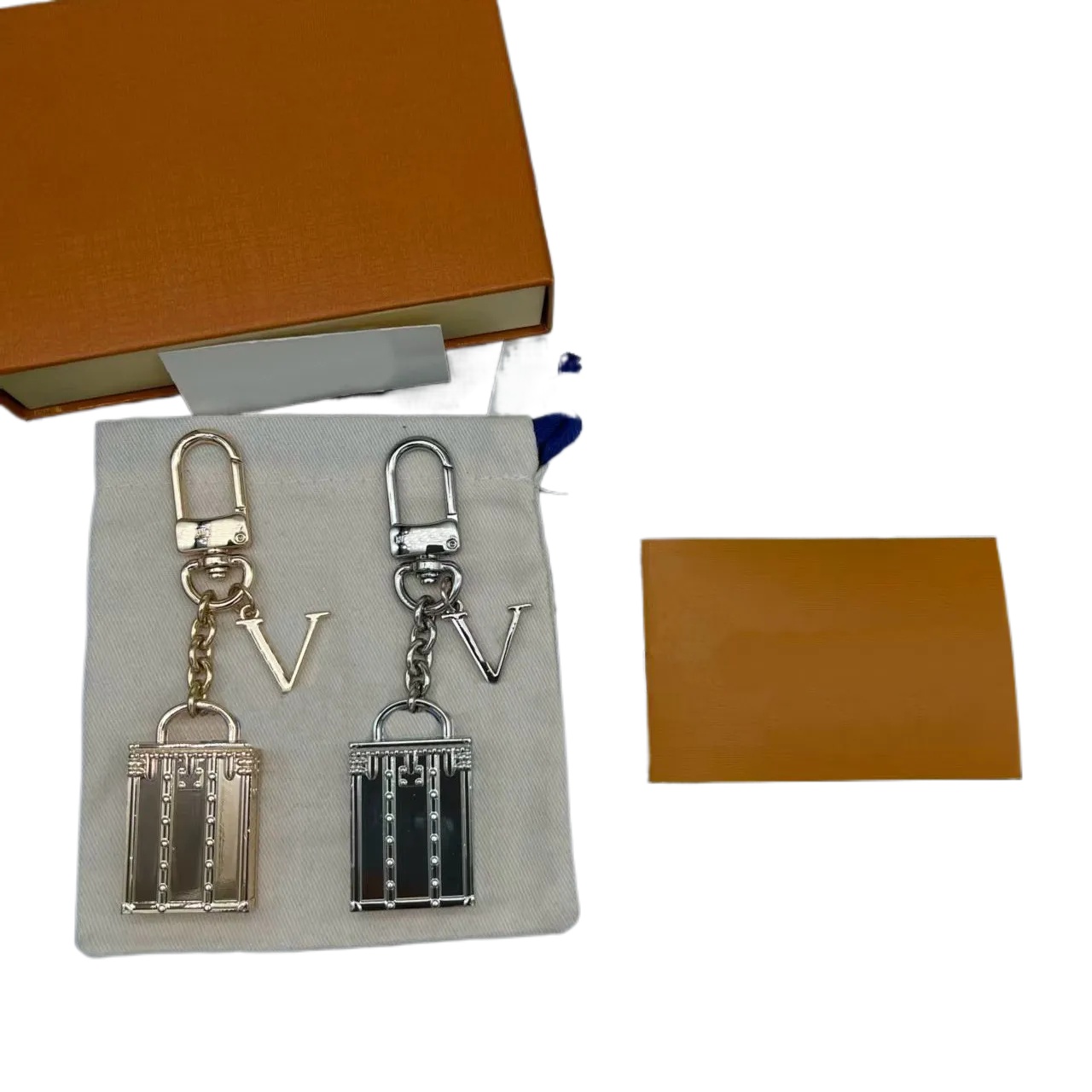 Luxury Luggage Bags keychain Designer Leather Fashion Key Ring Mini Bag Charms Bags Pendant Ornament No Box