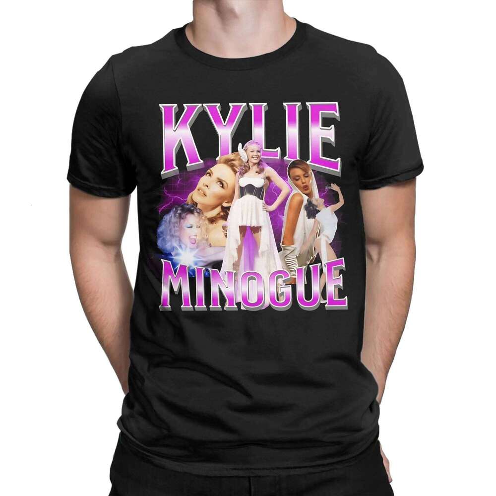 Kylie Minogue Bootleg 90s T-Shirt Men Novelty 100% Cotton Tee Shirt Round Neck Short Sleeve T Shirts Party Clothes C260228 - view 3