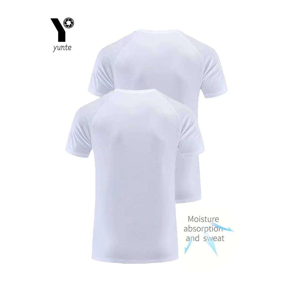 Round Neck T-Shirt 2-Pack White Ultra-Light Men's Quick Drying Breathable Sweat-Absorbent Shirt Suitable for Fitness Gym and Run C260228 - view 3