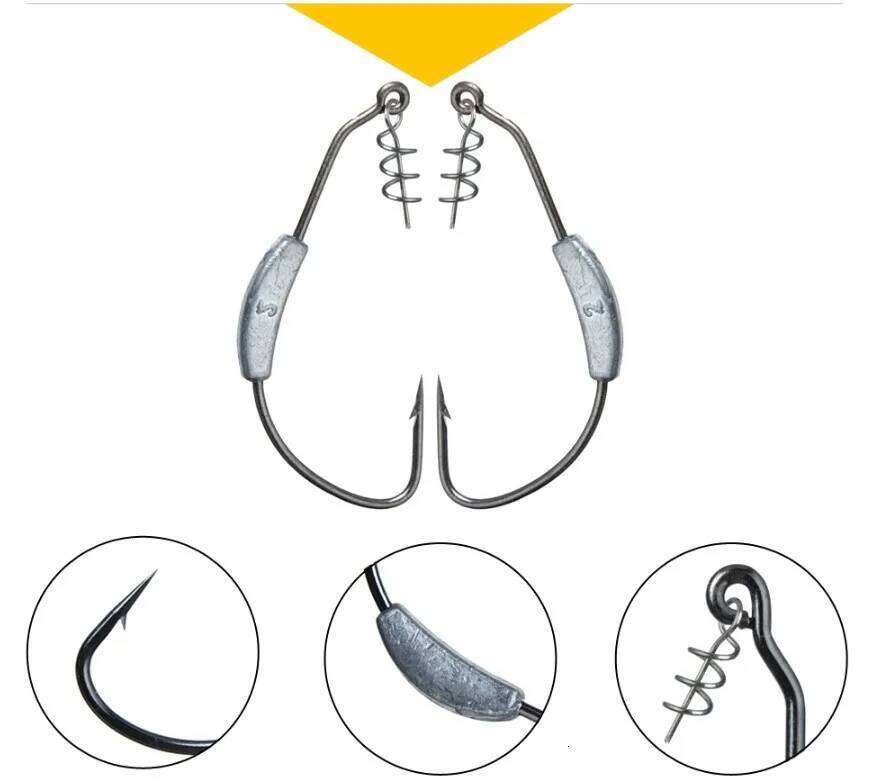 MrLurion 2g 2.5g 3g 5g 7g 9g Jigging head fishing with spin lock worm lure bait crank bass perch pike hook Z260228