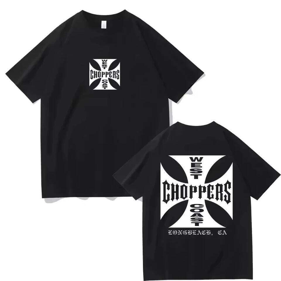 Summer Fashion T Shirt Women Men Cotton West Choppers Print T-Shirt Casual Short Sleeve O-Neck Tshirt Vintage Clothing Tee C260228 - view 7