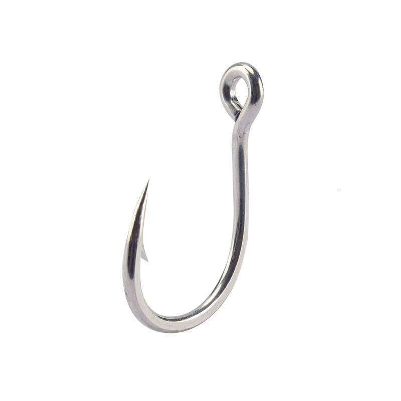Original Mustad 10881 Fishing Hooks Jigging Single Ocean Jig Big Barbed With Hole Squid Carp Hardbait Hook Pesca Z260228
