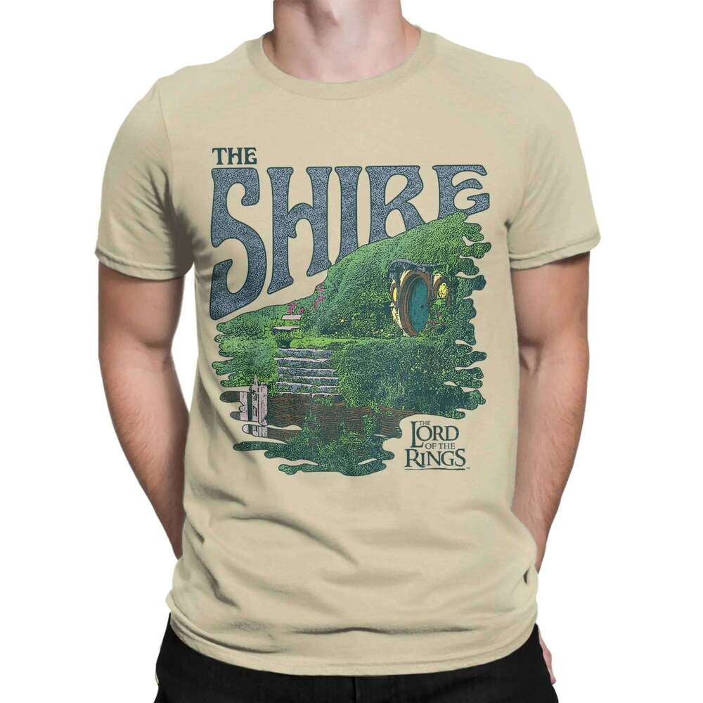 Shire L-Lords Of The R-Rings T-Shirt for Men Casual Pure Cotton Tee Crew Neck Short Sleeve T Shirt Printing Clothing C260228 - view 3