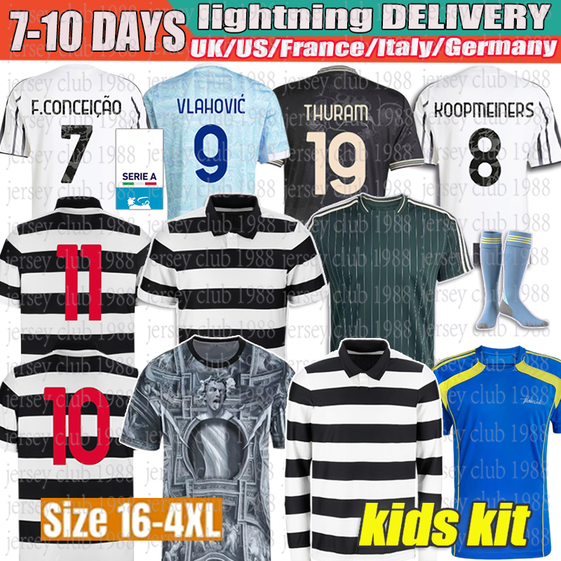 3xL 4xL Yildiz jersey Thuram football jersey Koopmeiners football kits Vlahovic 4th maglia David Locatelli Bremer F.Conceicao 25 26 maglia adp Soccer Jerseys