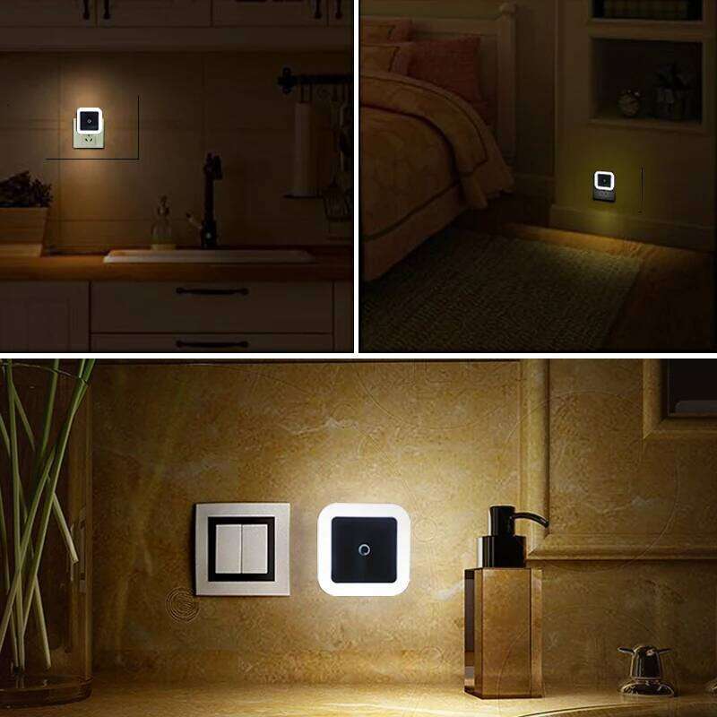 Auto Motion Sensor Night LED Light Automatic Lamp Indoor Hallway Bedroom Living Room Stair Lampu Tidur pink Blue White Lighting Z260227