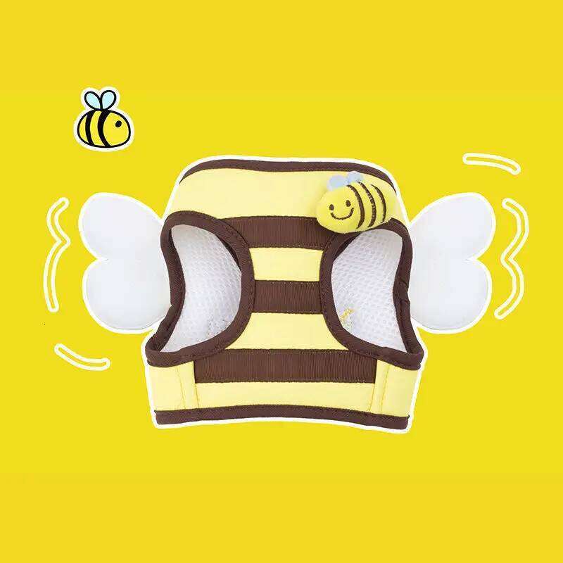 Pet Supplies Little Bee Cute Puppy & Vest Chest Harness Walking Leash Household Small Dog