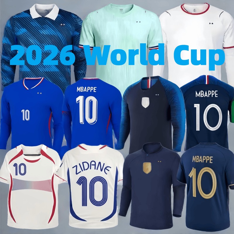 france jersey world cup 2026 French Soccer Jerseys MBAPPE GIROUD DEMBELE EKITIKE Olise GRIEZMANN Kids Men retro Football tops Shirt maillot de foot ZIDANE vintage