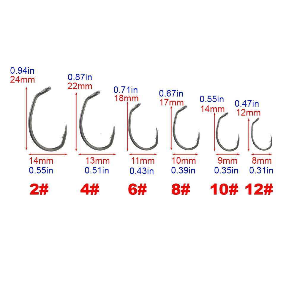 Hirisi 50pcs PTFE Coated High Carbon Stainless Steel Barbed Fish Hook With Eye Fishing Accessories 8025 Z260228