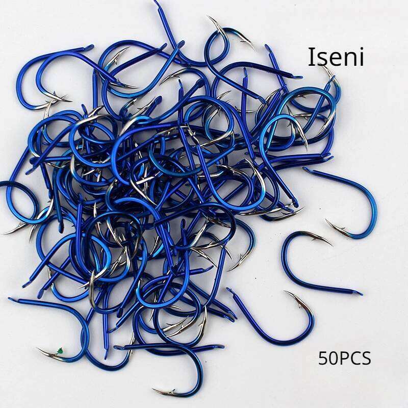 Ghost tooth blue Iseni fish with barbs grass bighead silver carp big gear supplies fishing hook Z260228