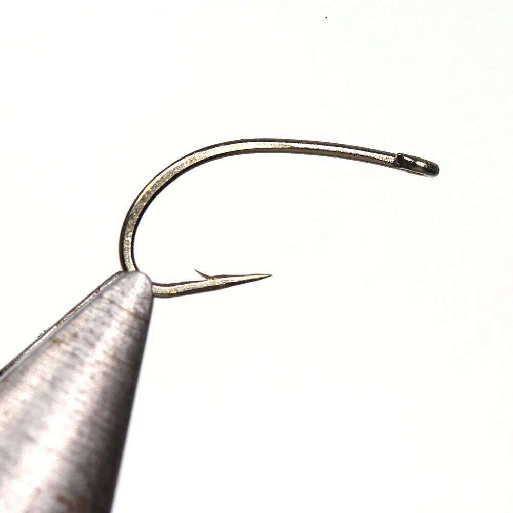ICERIO 100PCS /200PCS High Carbon Steel Nymphs Scuds Midge Caddis Fly Hook For Tying Trout Bass Perch Fishing Lure 12#~22# Z260228