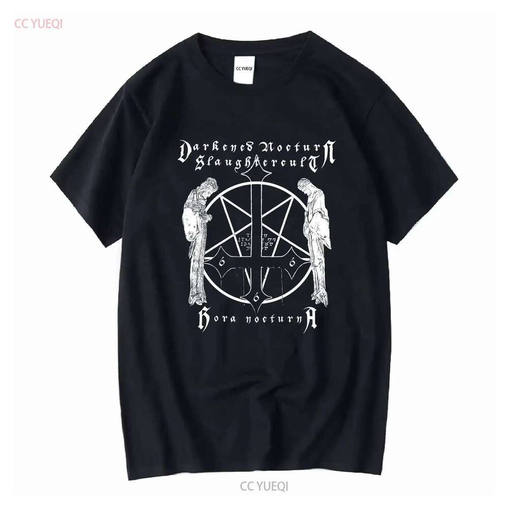 DARKENED NOCTURN SLAUGHTERCULT Black Metal Vintage 2006 T Shirt XL LP Tour Hora vintage Washed designer clothes Stylish C260228