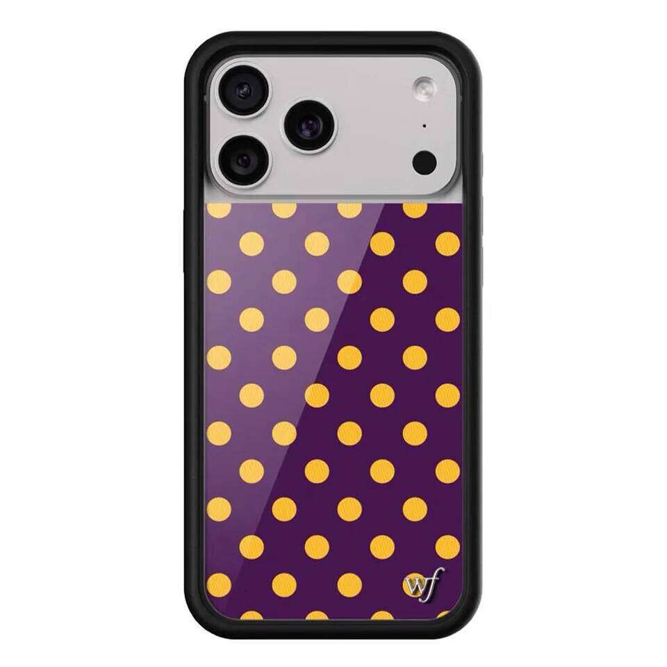 New Wildflower INS Cherry Strawberry Polka Dot Phone Case for 17 14 13 12 Pro Max 16 Plus 15 pro 3D WF Cute Cartoon Cover 26L0228