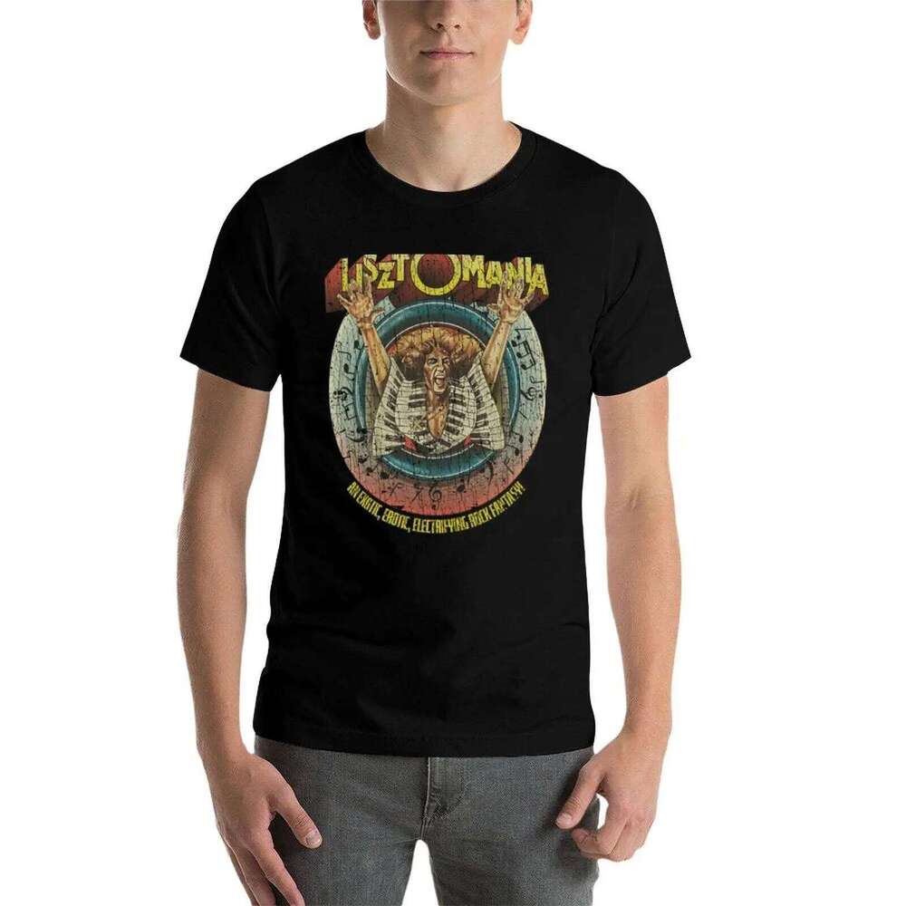 cotton T-Shirt shirt Lisztomania tshirt for t 100% graphic fit shirts slim man 1975 C260228 - view 4