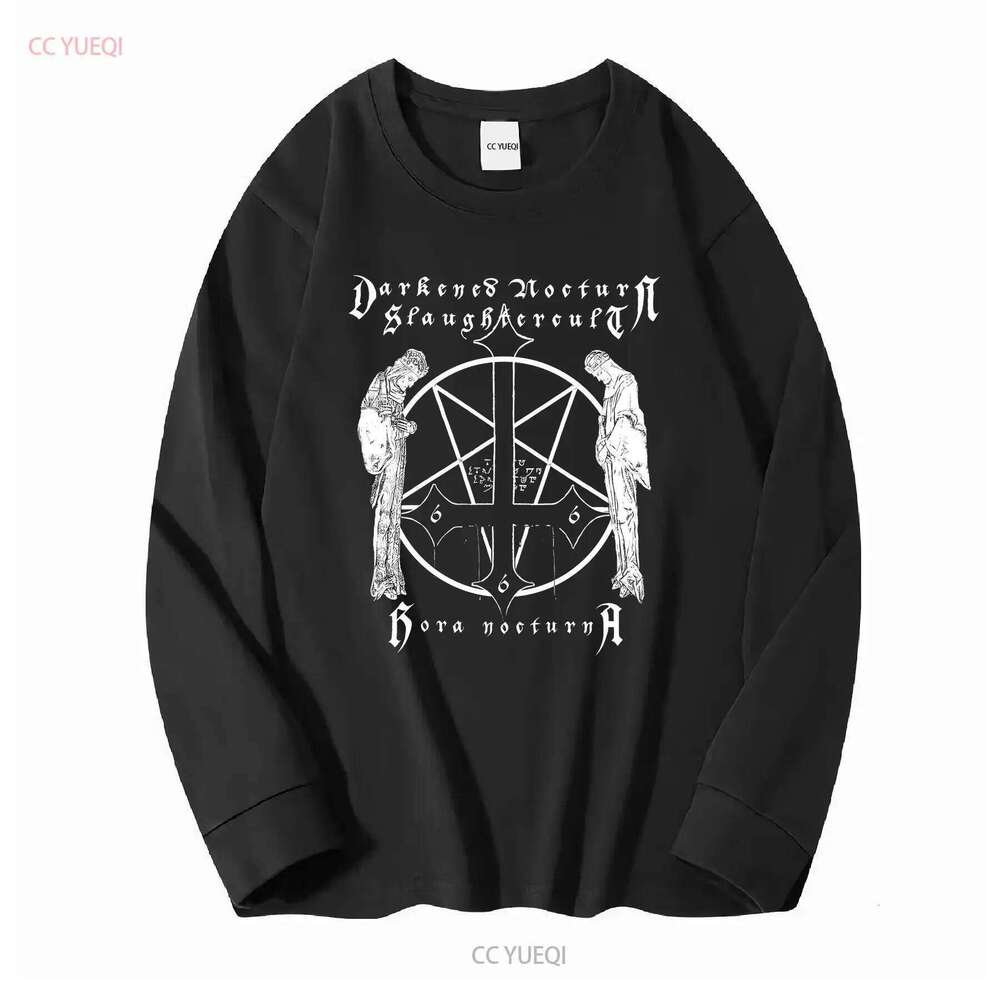 DARKENED NOCTURN SLAUGHTERCULT Black Metal Vintage 2006 T Shirt XL LP Tour Hora vintage Washed designer clothes Stylish C260228 - view 4